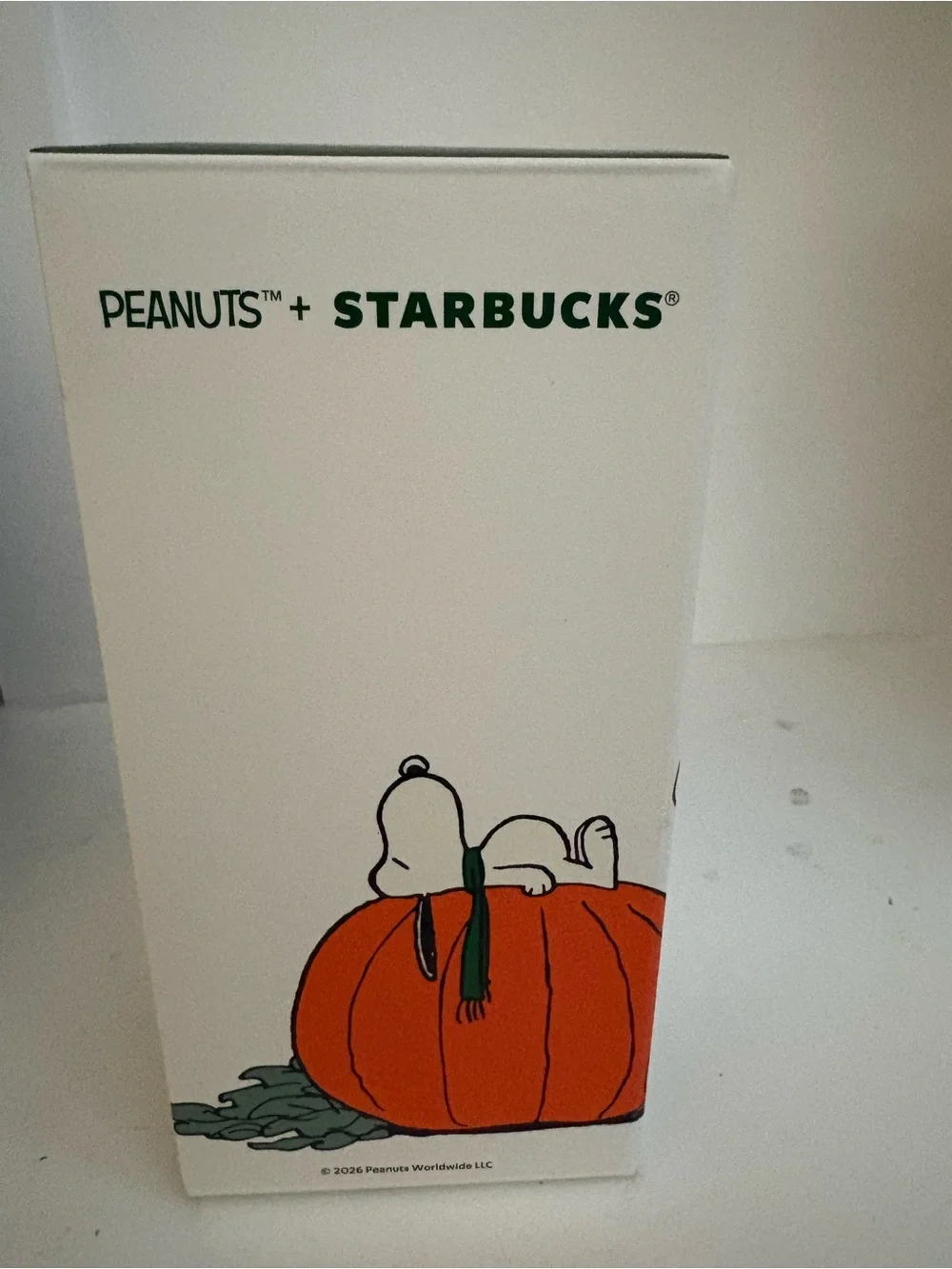 Starbucks Snoopy Peanuts Pumpkin Tumbler